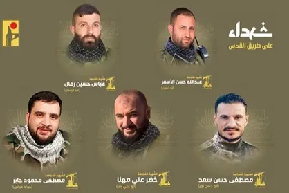 شهادت پنج رزمنده حزب&zwnj;الله در حملات اسراییل به جنوب لبنان