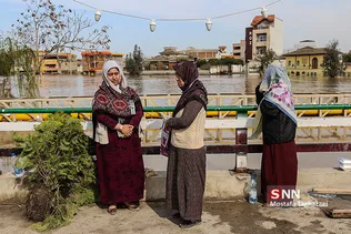 روستای آق قلا در چهارمین روز جاری شدن سیل