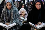 جزء خوانی قرآن کریم در حرم حضرت عبدالعظیم(ع)