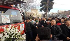 مراسم تشییع پیکر شهید «احسان جامعی» برگزار شد