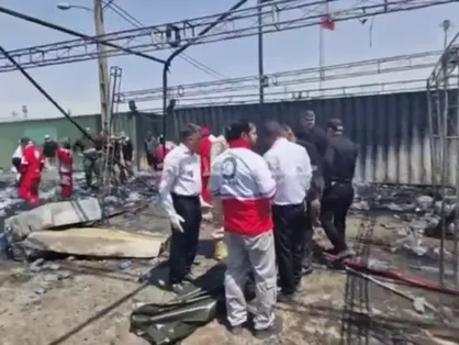 فوت یک خانم در آتش&zwnj;سوزی مرز مهران