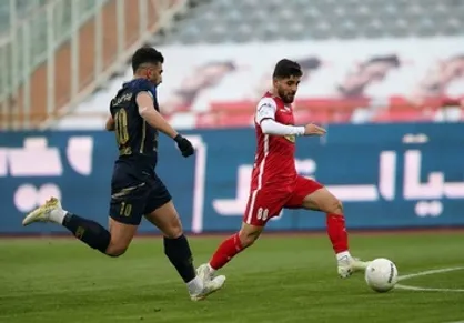 قهرمانی نیم فصل پرسپولیس با آتش بازی مقابل نساجی