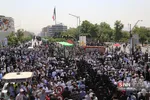 مراسم تشییع پیکر مطهر ۱۵۰ شهید دفاع مقدس در تهران