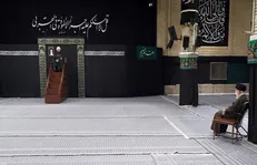مراسم عزاداری رحلت پیامبر و شهادت امام حسن(ع) با حضور رهبر انقلاب