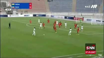 گل اول ایران به هند توسط امیرحسین حسین زاده