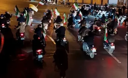 راهپیمایی موتوری خودجوش علیه اغتشاشگران / مردم با وجود مطالبات اقتصادی همچنان پای کار ایران هستند