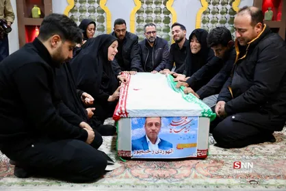 مراسم وداع با پیکر شهید الله وردی رحیم پور