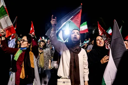 بزرگداشت سومین سالگرد طوفان الاقصی در میدان ولیعصر (عج)
