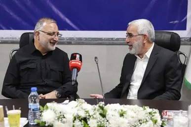 دیدار تولیت آستان علوی با شهردار تهران