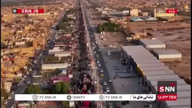 عاشقان در مسیر دیار عشق قدم برمی‌دارند/ جلوه‌ای از پیاده‌روی زائران اربعین حسینی
