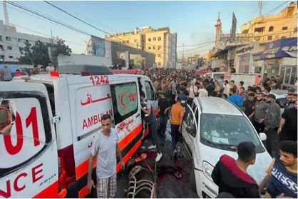 شهادت تعدادی از فلسطینی&zwnj;ها در حمله وحشیانه به بیمارستان الشفا