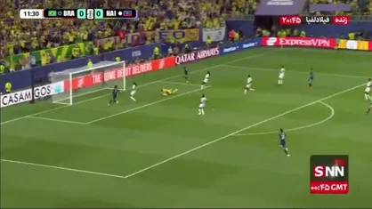 اولین گل رافینیا در جام جهانی آفساید اعلام شد/ برزیل ۰ - ۰ هائیتی