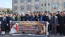 وداع با شکوه مردم شهرستان رودبار با شهید وطن