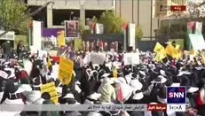 تجمع 5 هزار دانش آموز تهرانی  در حمایت از دانش آموزان مظلوم فلسطینی