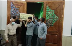 مزین شدن دانشگاه‌های شهرستان بندرعباس به حضور پیکر مطهر شهید گمنام