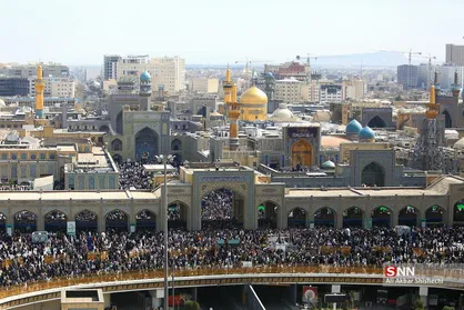 لحظات تحویل سال جدید در حرم امام رضا (ع)