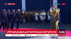 ادای احترام رهبر ملی ترکمنستان به پیکر رهبر شهید انقلاب
