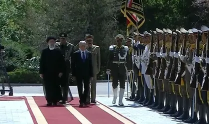 رئیسی از رئیس جمهور عراق استقبال کرد