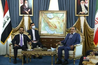 دیدار رئیس پارلمان عراق با علی شمخانی
