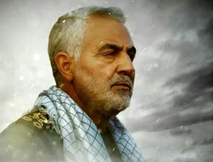فیلم منتشر نشده از مداحی حاج قاسم سلیمانی