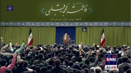 نوای معروف ذکر حسین از محمد الجنامی در دیدار امروز مداحان و مدیحه سرایان با رهبرانقلاب