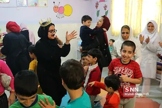 بازدید دانشجویان دانشگاه علامه طباطبایی از مرکز توانبخشی معلولین