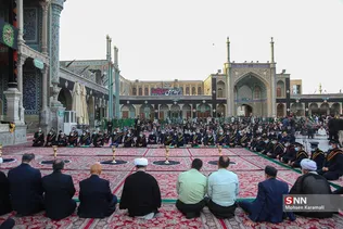 آیین تعویض پرچم حرم مطهر حضرت معصومه(س)