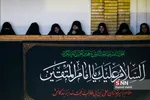  مرثیه سرایی آیت الله سید جعفر سیدان در مدرسه آیت الله خوئی مشهد مقدس