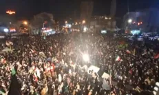 دومین شب عزاداری اردبیلی ها برای رهبر انقلاب در برف و سرما + فیلم