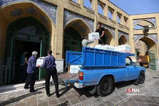 توزیع ارزاق ماه رمضان در باقر شهر