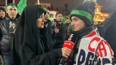 سرمای رشت در برابر اراده پولادین/ بیعت مجدد با رهبر انقلاب و پیام دلگرمی به نیروهای مسلح+فیلم