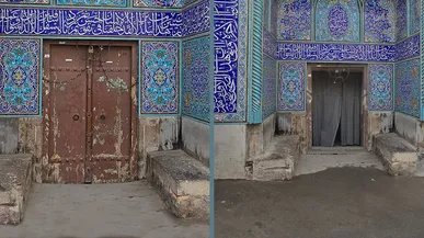سرقت درب تاریخی مسجد جامع صفوی خمینی‌شهر