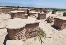 بخش دیگری از مسجد ۱۲۰۰ ساله شهر قدیم جیرفت در کاوش‌ها نمایان شد