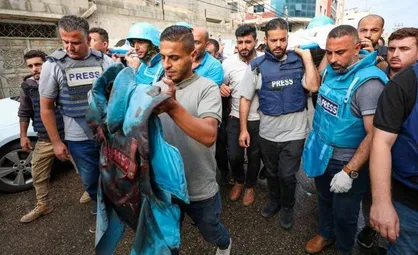شمار شهدای خبرنگار در غزه به ۱۱نفر رسید