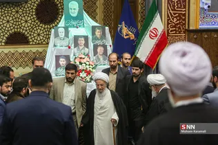 مراسم اربعین سرداران شهید حاج قاسم سلیمانی و ابومهدی المهندس در قم 