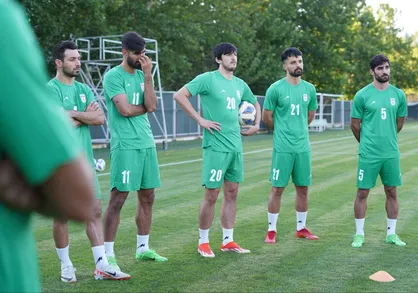 تمرین تیم ملی ایران بعد از بازگشت از هنگ&zwnj;کنگ با حضور تاج
