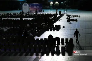 رزمایش کمک‌های مومنانه بسیج دانشجویی استان قم در مسجد مقدس جمکران