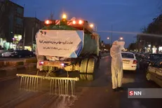 ضد عفونی محله‌های تبریز از سوی دانشجویان دانشگاه آزاد تبریز