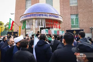 آیین تشییع و تدفین شهید گمنام در دانشگاه خوارزمی