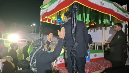 پیکر مطهر شهید امیرمحمد داوری شلمزاری، در تجمع مردمی تشییع شد + فیلم