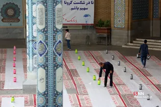 ضیافت افطاری در حرم حضرت معصومه(س)