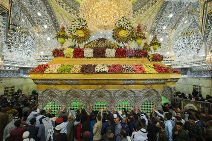 حال و هوای کربلای معلی در روز میلاد امام حسین(ع) + فیلم