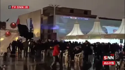 شادی گرمابخش صعود تیم ملی ایران در هوای سرد و بارانی مشهد مقدس