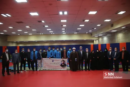 مراسم نامگذاری تیم کشتی فرنگی دانشگاه آزاد به نام شهید هادی باغبانی