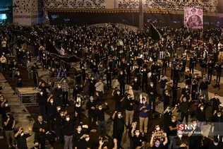 عزاداری شب دوم محرم در میدان امام حسین (ع)