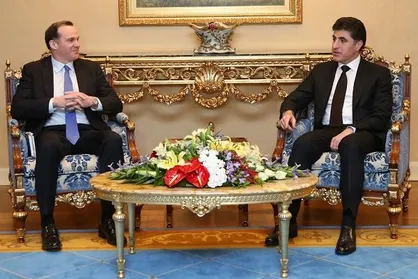 گفتگوی بارزانی با فرستاده ترامپ درباره تشکیل دولت عراق و پارلمان اقلیم