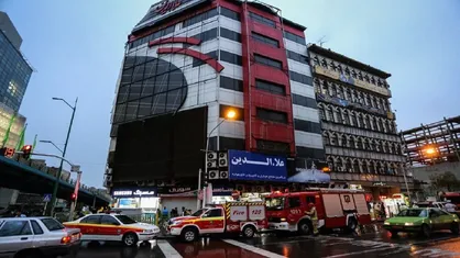آتش سوزی در پاساژ علاالدین تهران