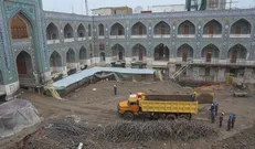 پیشرفت ۴۰ درصدی احداث صحن امام باقر (ع) در کاظمین +عکس
