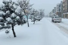 برف و باران خراسان شمالی را پوشش داد + فیلم