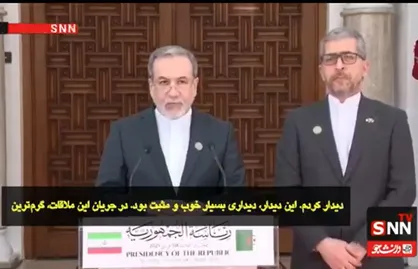 عراقچی: از مواضع صریح و شجاعانه&zwnj; الجزایر در حمایت از فلسطین سپاسگزارم/امیدواریم روابط و تبادل هیئت&zwnj;های سیاسی دو کشور ادامه&zwnj;دار باشد+فیلم